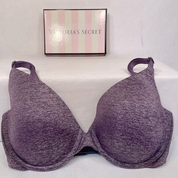 Victoria's Secret Purple UPLIFT Semi Demi Bra with Molded Cups 34D - Picture 1 of 6